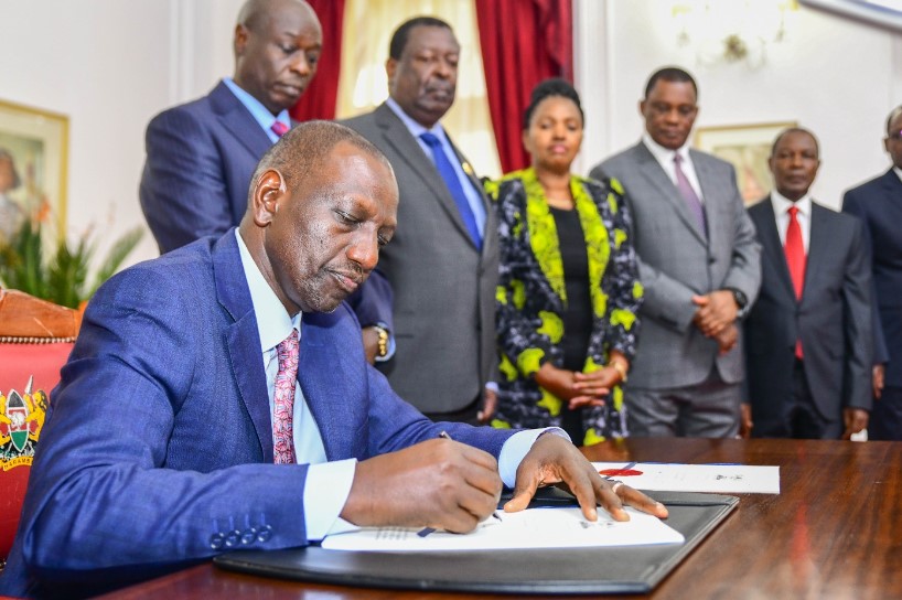 President  William Ruto Signs The Finance Bill Into Law